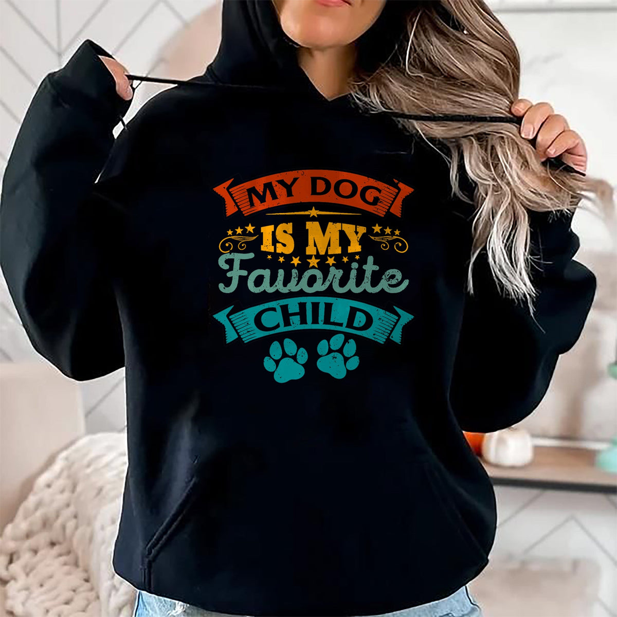 Dog Love Shirt, Dog Lover Gift T-Shirt/Hoodie/Sweatshirt HLT00 - My Dog Is My Favorite Child Funny Family Humor Mom Dad T-Shirt