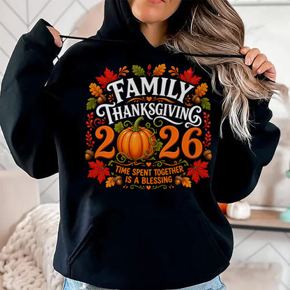 Best Thanksgiving Family Shirt , Funny Thanksgiving UnisexT-Shirt/Hoodie/Sweatshirt HLT00 - Family Thanksgiving 2026 Thanksgiving Crew Matching Group T-Shirt