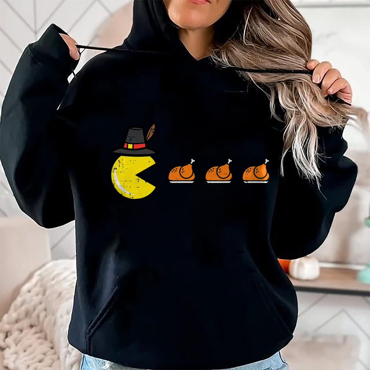 Best Thanksgiving Family Shirt , Funny Thanksgiving UnisexT-Shirt/Hoodie/Sweatshirt HLT00 - Thanksgiving Video Game Eating Turkey Gamer Men Women Kids T-Shirt