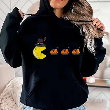 Best Thanksgiving Family Shirt , Funny Thanksgiving UnisexT-Shirt/Hoodie/Sweatshirt HLT00 - Thanksgiving Video Game Eating Turkey Gamer Men Women Kids T-Shirt