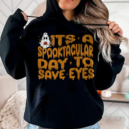Best Doctor Shirt, Funny Doctor UnisexT-Shirt/Hoodie/Sweatshirt HLT00 - It's A Spooktacular Day to Save Eyes Halloween Eye Doctor T-Shirt