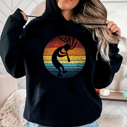 Native American T-Shirts, Vintage Native American Unisex T-Shirt/Hoodie/Sweatshirt HLT00 - Dancing Kokopelli Southwestern USA, Native American Symbol