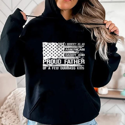 Gift for Dad Shirt, Funny Dad Unisex T-Shirt/Hoodie/Sweatshirt HLT00 – Proud Father of A Few Dumbass Kids Team Daddy Father_s Day T-Shirt