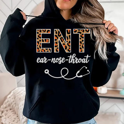 Best Doctor Shirt, Funny Doctor UnisexT-Shirt/Hoodie/Sweatshirt HLT00 - Otolaryngology Otolaryngologist Leopard Ear Nose Throat ENT T-Shirt