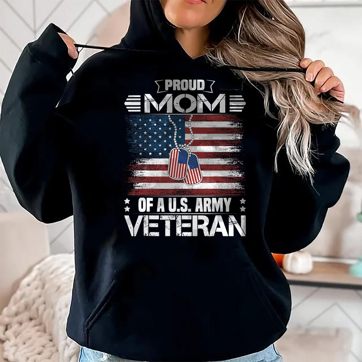 Proud Veteran Shirt, Funny Veteran UnisexT-Shirt/Hoodie/Sweatshirt HLT00 - Proud Mom of A US Army Veteran Day Family Matching T-Shirt