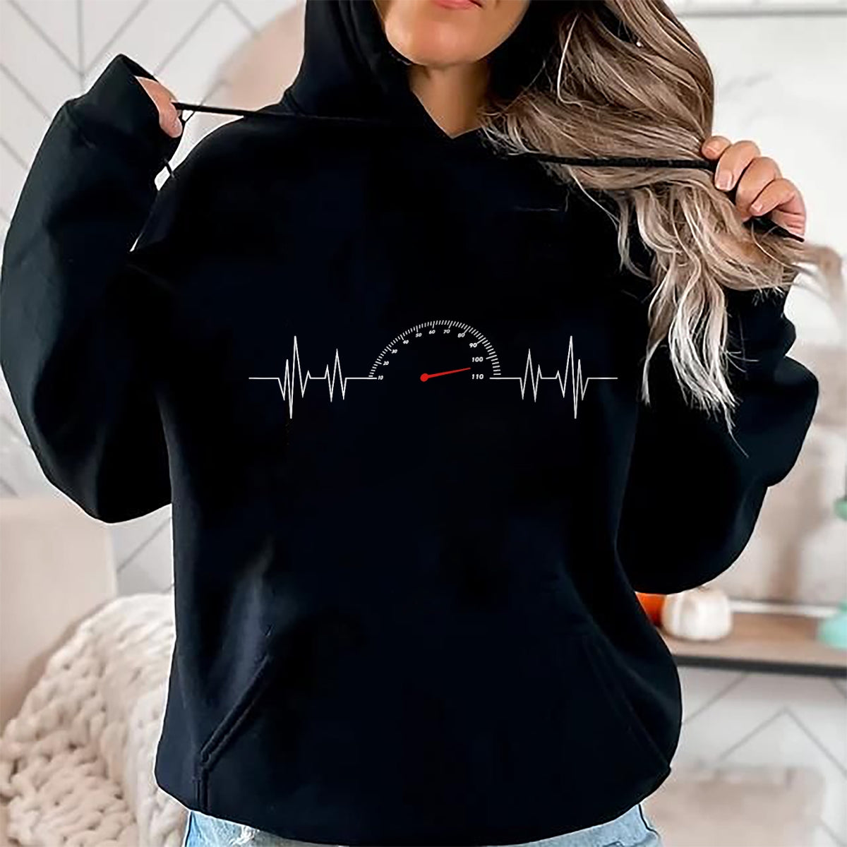 Best Mechanic Life Shirt, Funny Mechanic UnisexT-Shirt/Hoodie/Sweatshirt HLT00 - Car Speedometer Heartbeat - Car Guy Auto Mechanic T-Shirt (1)