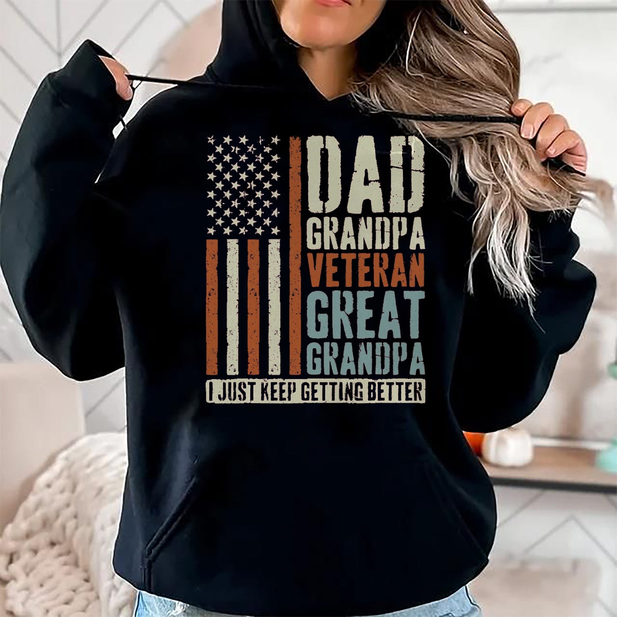 Proud Veteran Shirt, Funny Veteran UnisexT-Shirt/Hoodie/Sweatshirt HLT00 - Dad Grandpa Veteran Great Grandpa T-Shirt, Men, Black, 3X-Large