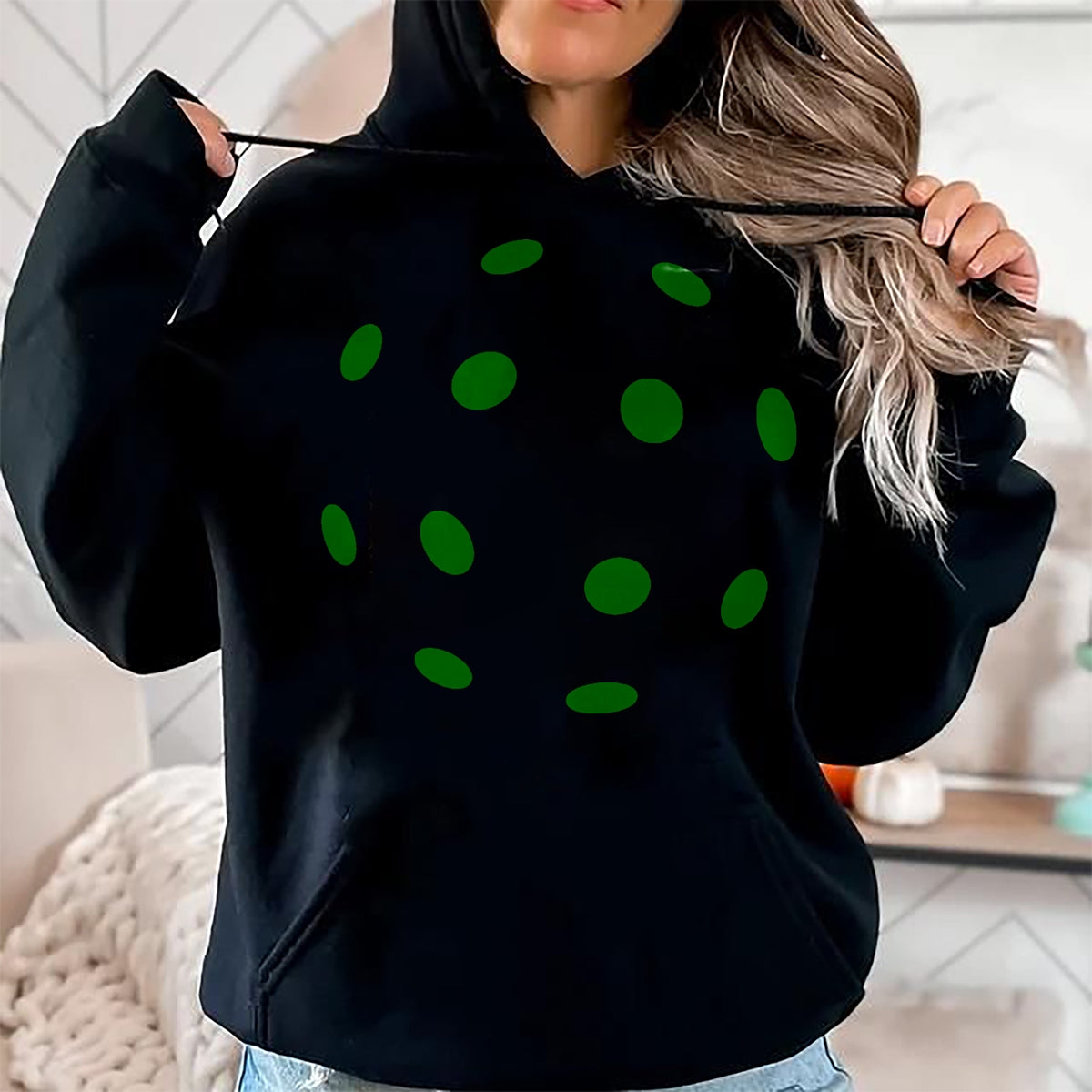 Funny Pickleball Shirt, Pickleball Lover Unisex T-Shirt/Hoodie/Sweatshirt HLT00 - Funny Pickleball Costume Green Ball Halloween Party T-Shirt