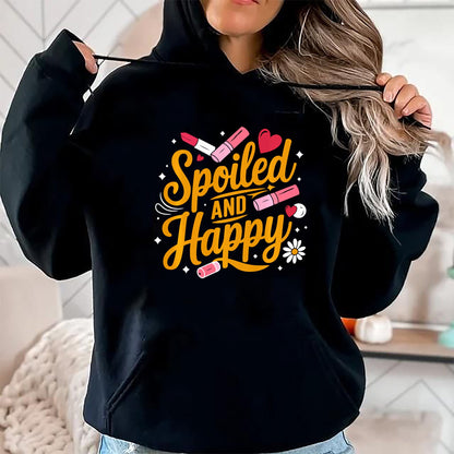Best Wife Shirt, Wife and Husband Unisex T-Shirt/Hoodie/Sweatshirt HLT00 - Gift for wife T shirt, spoiled wife   Spoiled And Happy Spoiled Wife Sweatshirt