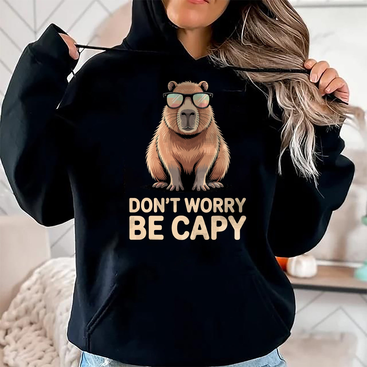 Cute Capybara Shirt, Funny Capybara Unisex T-Shirt/Hoodie/Sweatshirt HLT00 - Funny Capybara Design for Men Women Adults Capybara Lover T-Shirt