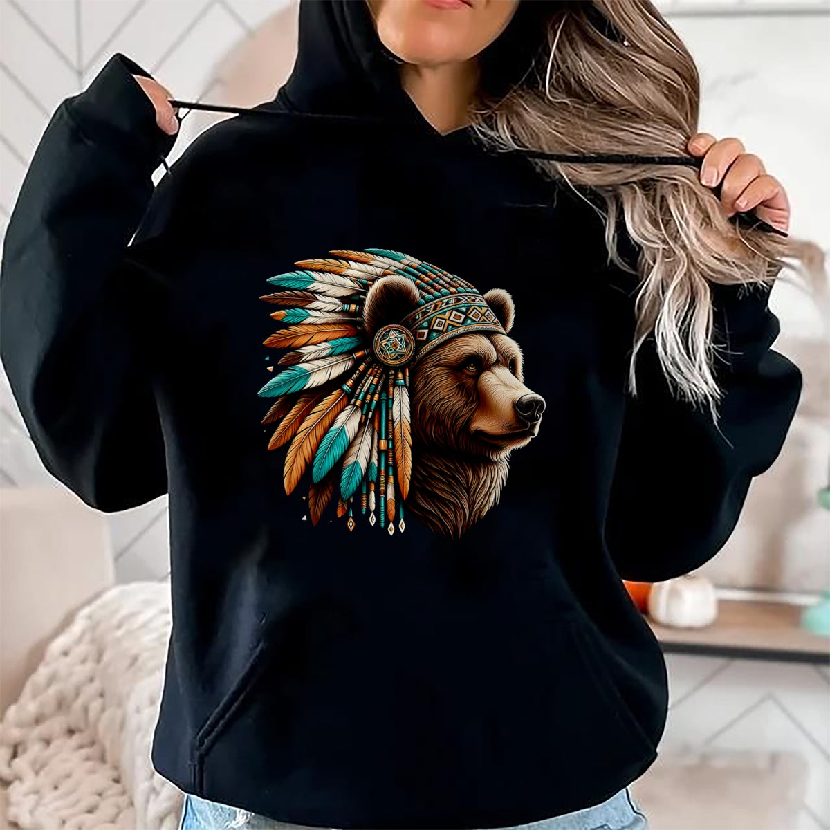 Native American T-Shirts, Vintage Native American Unisex T-Shirt/Hoodie/Sweatshirt HLT00 - Retro Native American Indian Chief Men Women Sitting Bull T-Shirt (1)