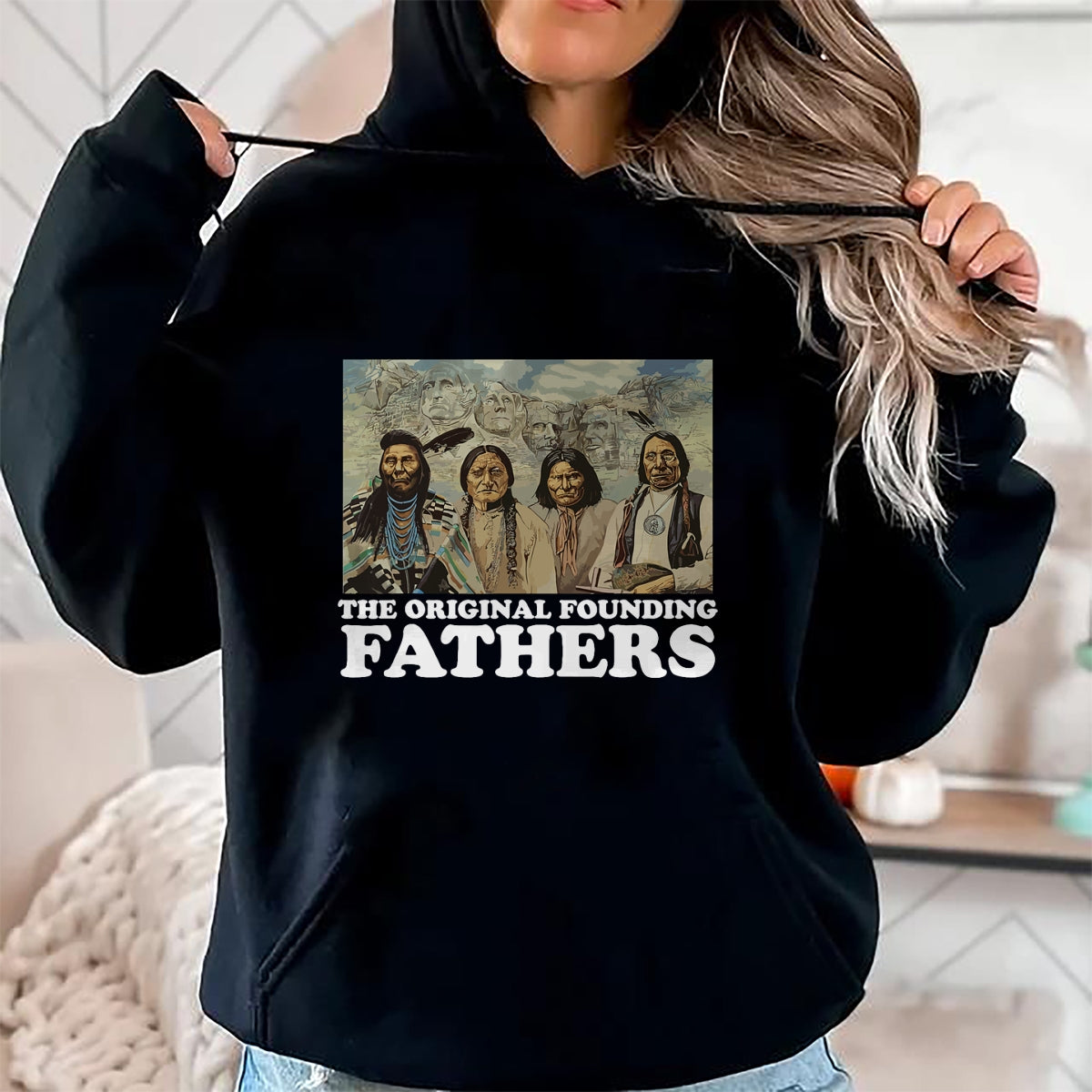 Native American T-Shirts, Vintage Native American Unisex T-Shirt/Hoodie/Sweatshirt HLT00 - The Original Founding Fathers Native American T-Shirt T-Shirt