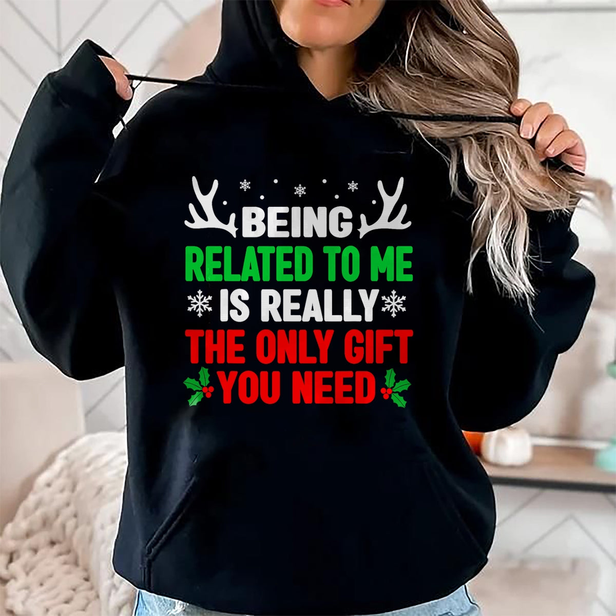 Christmas Shirts for Family, Funny christmas shirts, Christmas Unisex T-Shirt/Hoodie/Sweatshirt HLT00 - Being Related To Me Funny Christmas Shirts Women Men Family T-Shirt