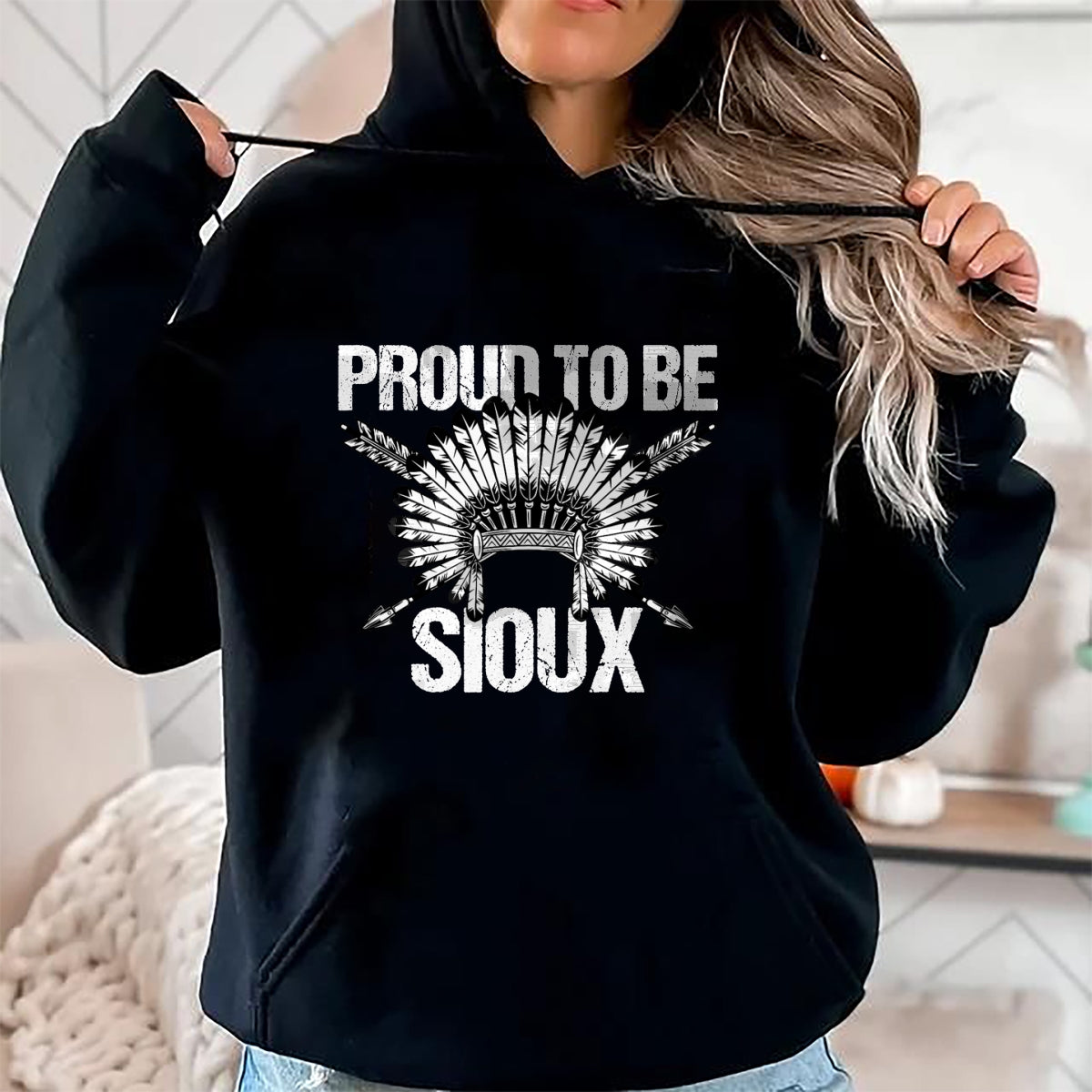 Native American T-Shirts, Vintage Native American Unisex T-Shirt/Hoodie/Sweatshirt HLT00 - Native American Heritage Quote for a Proud Sioux T-Shirt