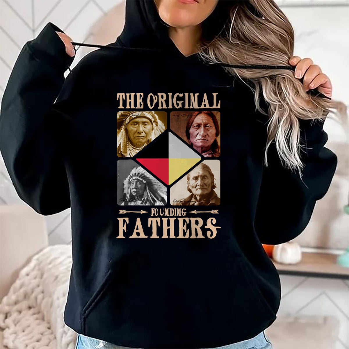 Native American T-Shirts, Vintage Native American Unisex T-Shirt/Hoodie/Sweatshirt HLT00 - Original Founding Fathers Native American Tribe T-Shirt (1)