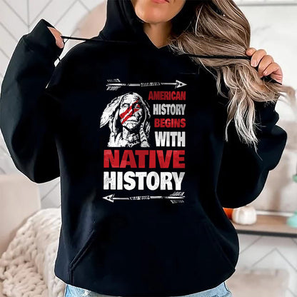 Native American T-Shirts, Vintage Native American Unisex T-Shirt/Hoodie/Sweatshirt HLT00 - History Native American T-Shirt (1)