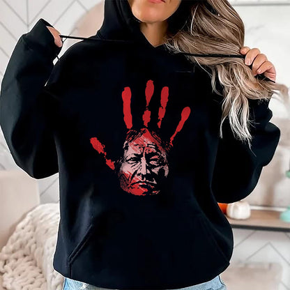 Native American T-Shirts, Vintage Native American Unisex T-Shirt/Hoodie/Sweatshirt HLT00 - Native American Indigenous Red Hand Indian Blood Themed T-Shirt (4)