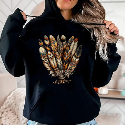 Native American T-Shirts, Vintage Native American Unisex T-Shirt/Hoodie/Sweatshirt HLT00 - Strong Indigenous Woman Native American Indigenous T-Shirt (1)