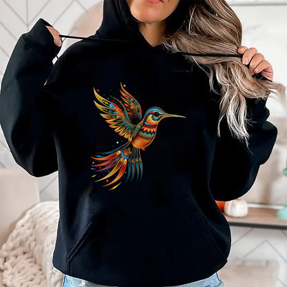 Native American T-Shirts, Vintage Native American Unisex T-Shirt/Hoodie/Sweatshirt HLT00 - Hummingbird Indian Tribal Art Indian Indigenous T-Shirt (1)