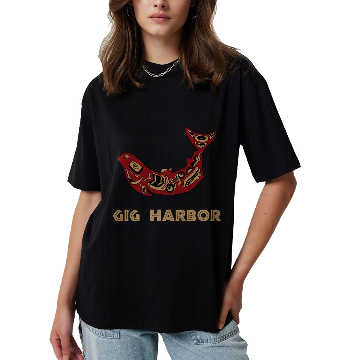 Native American T-Shirts, Vintage Native American Unisex T-Shirt/Hoodie/Sweatshirt HLT00 - Gig Harbor Washington Native American Salmon Fishermen Gift T-Shirt