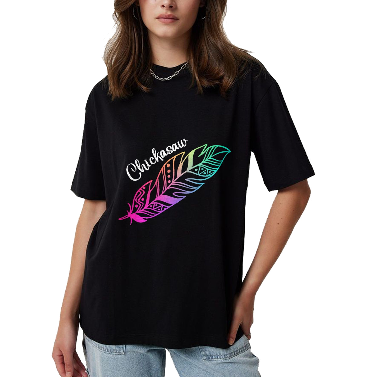 Native American T-Shirts, Vintage Native American Unisex T-Shirt/Hoodie/Sweatshirt HLT00 - Indigenous Feather Tee Native American Chickasaw Tribe T-Shirt