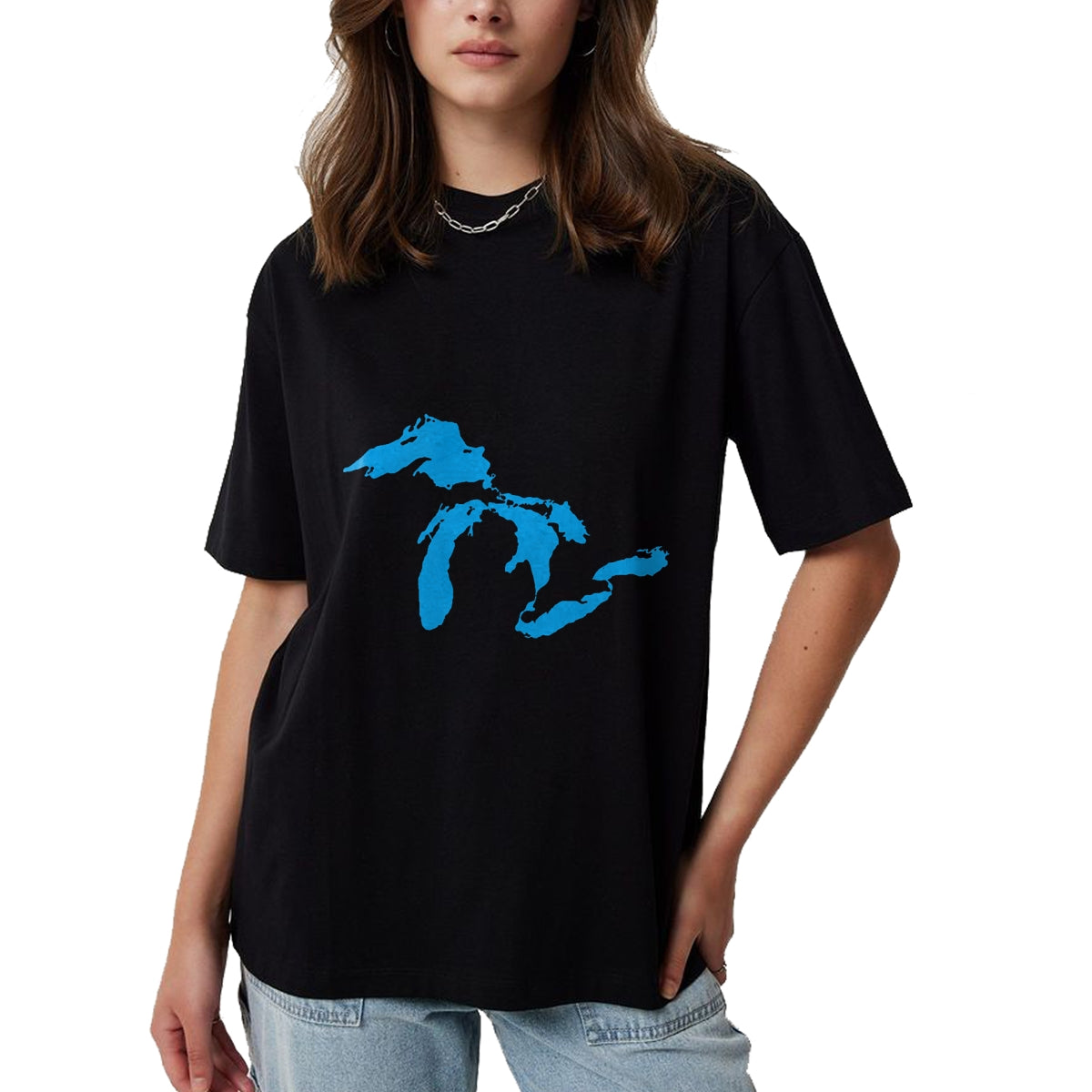 Native American T-Shirts, Vintage Native American Unisex T-Shirt/Hoodie/Sweatshirt HLT00 - Five Great Lakes American Midwest Native Fresh Water T-Shirt T-Shirt
