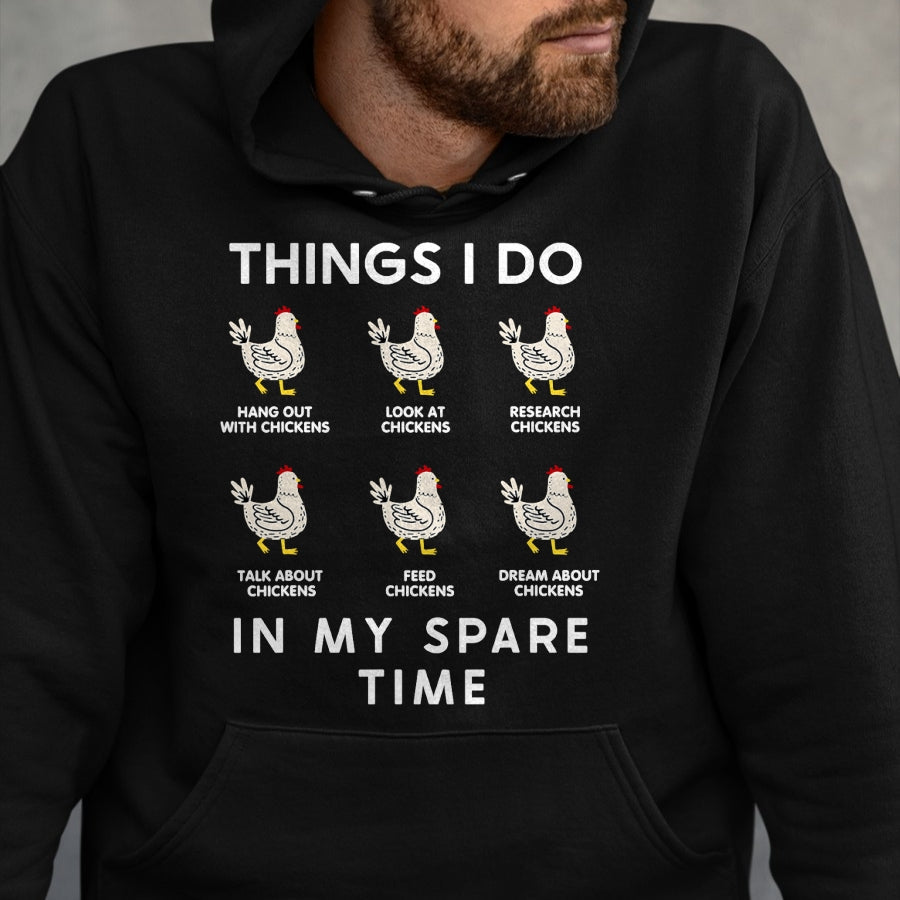 Best Farmer Life Shirt, Funny Farmer UnisexT-Shirt/Hoodie/Sweatshirt HLT00 - Things I Do in My Free Time Chicken T-Shirt