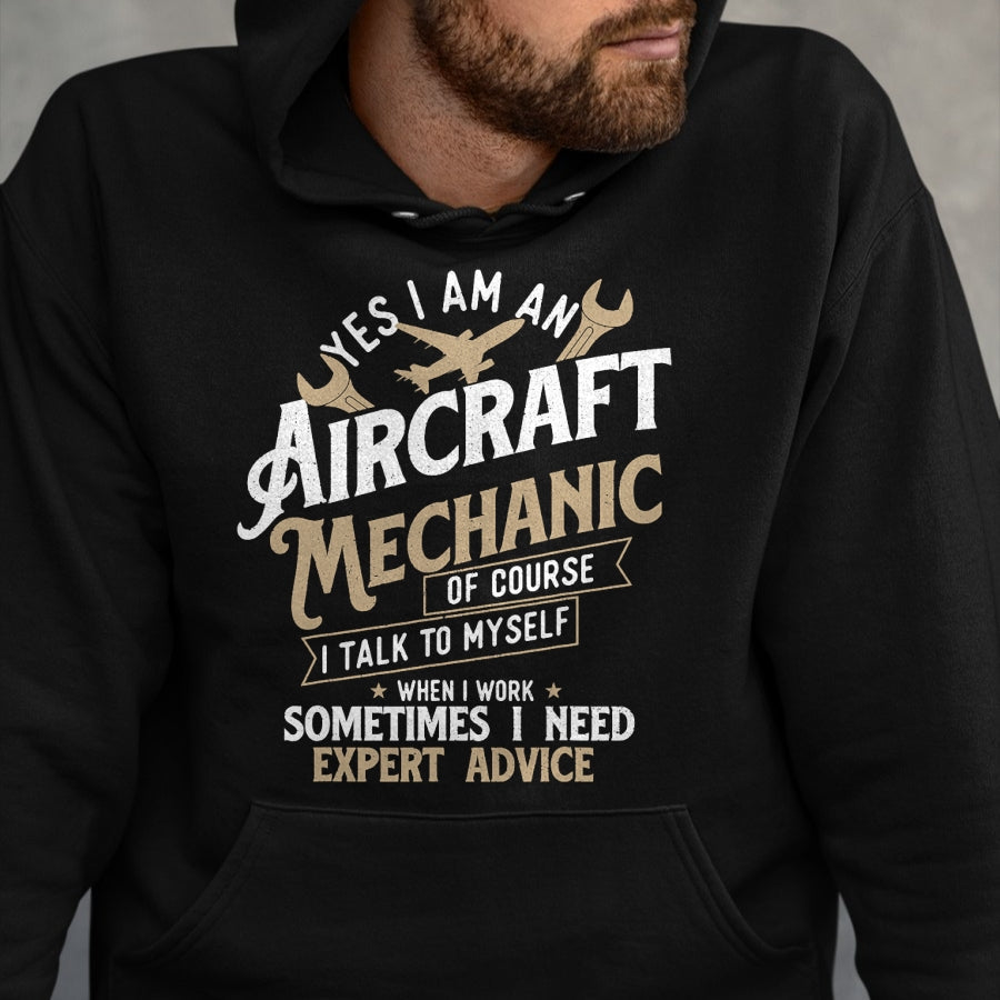 Best Mechanic Life Shirt, Funny Mechanic UnisexT-Shirt/Hoodie/Sweatshirt HLT00 - Yes I Am an Aircraft Mechanic - Airplane Aviation Technician T-Shirt