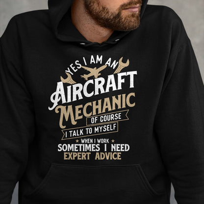 Best Mechanic Life Shirt, Funny Mechanic UnisexT-Shirt/Hoodie/Sweatshirt HLT00 - Yes I Am an Aircraft Mechanic - Airplane Aviation Technician T-Shirt