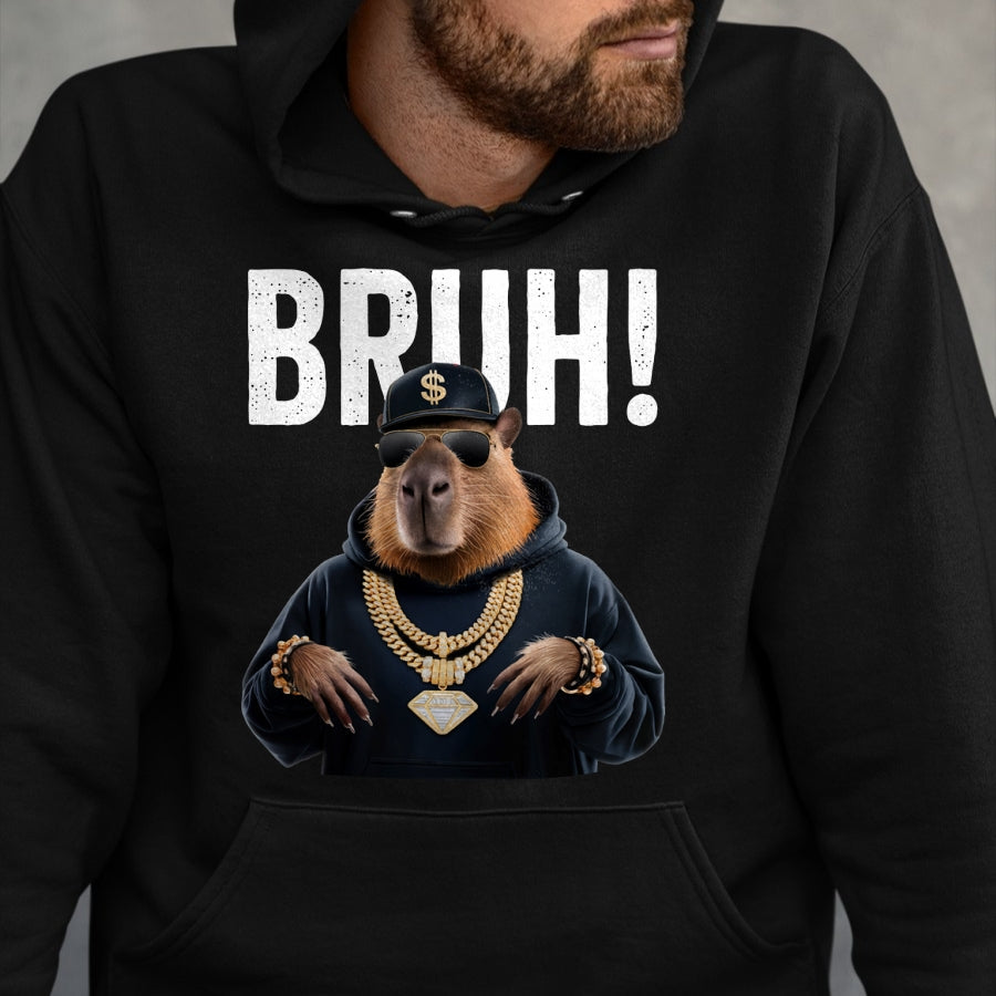 Cute Capybara Shirt, Funny Capybara Unisex T-Shirt/Hoodie/Sweatshirt HLT00 - Stylish Hip Hop Capybara Long Sleeve T-Shirt