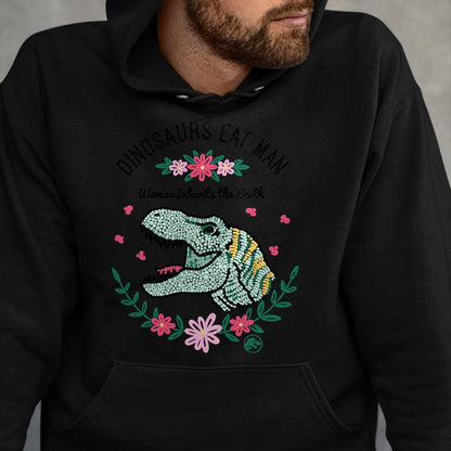 Best Dinosaur Lover Shirt, Funny Dinosaur UnisexT-Shirt/Hoodie/Sweatshirt HLT00 - Jurassic Park Dinos Eat Man Women Inherit The Earth T-Shirt Small