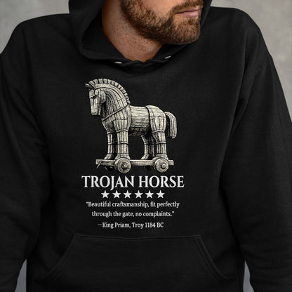 Best Horse Lover Shirt , Funny Horse UnisexT-Shirt/Hoodie/Sweatshirt HLT00 - Trojan Horse King Priam 1184 BC Ancient Greek History Meme T-Shirt