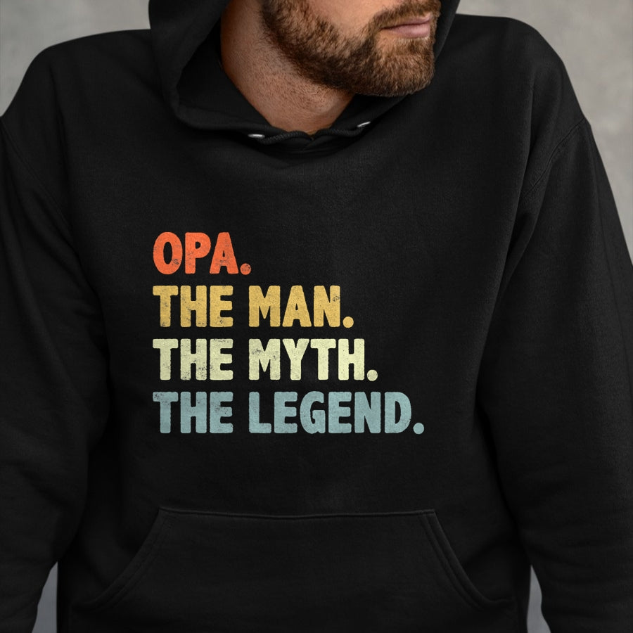Best Grandpa Shirt, Proud Grandpa Unisex T-Shirt/Hoodie/Sweatshirt HLT00 - Opa The Man Myth Legend Father���s day gift for Grandpa G-Dad T