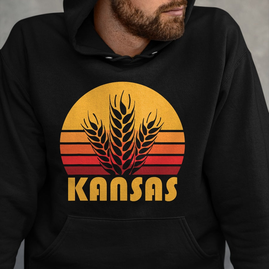 Best Farmer Life Shirt, Funny Farmer UnisexT-Shirt/Hoodie/Sweatshirt HLT00 - Retro Kansas Wheat Shirt, Vintage Grain Farming Tee Gift T-Shirt