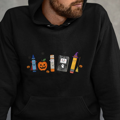 Best Teacher Shirt, Funny Teacher UnisexT-Shirt/Hoodie/Sweatshirt HLT00 - Back to School Halloween Teacher Spooky School Supplies T-Shirt