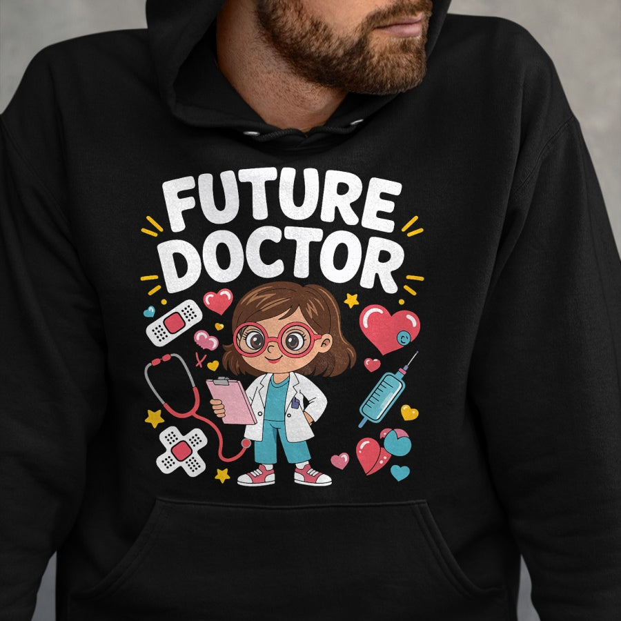 Best Doctor Shirt, Funny Doctor UnisexT-Shirt/Hoodie/Sweatshirt HLT00 - Future Doctor - Future Doctor Cute Girl Medical Career Gifts for Girls Kids T-Shirt