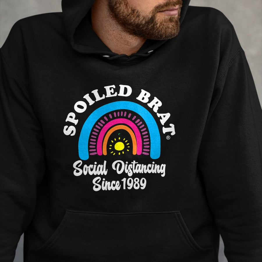 Best Wife Shirt, Wife and Husband Unisex T-Shirt/Hoodie/Sweatshirt HLT00 - Spoiled Brat Social Distancing since 1989 T-Shirt