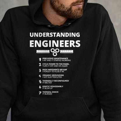 Best Mechanic Life Shirt, Funny Mechanic UnisexT-Shirt/Hoodie/Sweatshirt HLT00 - Understanding Engineers - Funny Sarcastic Engineering Gift T-Shirt Small