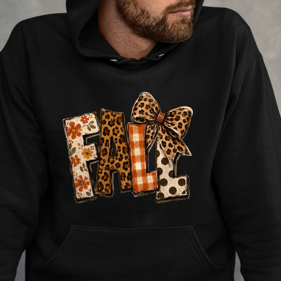 Best Thanksgiving Family Shirt , Funny Thanksgiving UnisexT-Shirt/Hoodie/Sweatshirt HLT00 - Fall Coquette Bow Leopard Pumpkin Leaves Thanksgiving Autumn T-Shirt