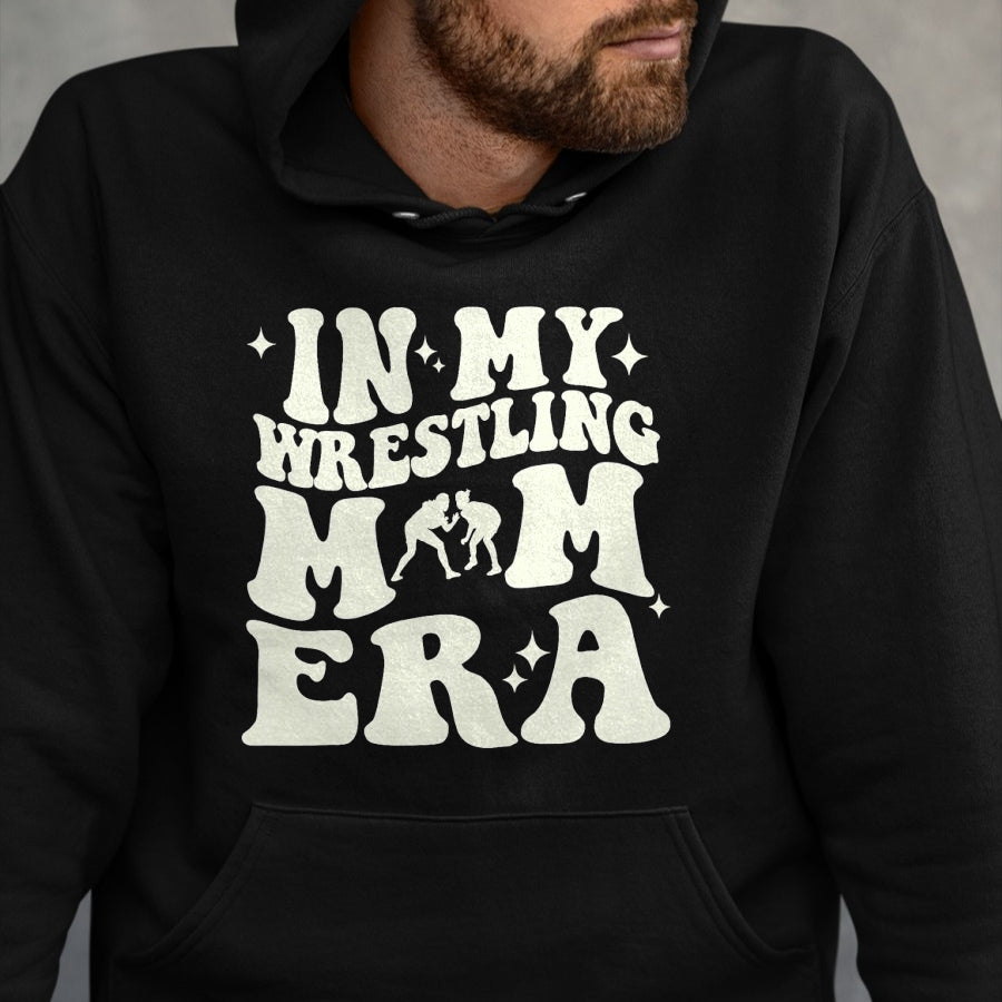 Gift for Mom Shirt, Funny Mom Unisex T-Shirt/Hoodie/Sweatshirt HLT00 - In my wrestling mom era T-Shirt