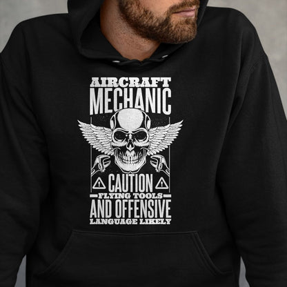 Best Mechanic Life Shirt, Funny Mechanic UnisexT-Shirt/Hoodie/Sweatshirt HLT00 - Aircraft Mechanic Flying Tools and Offensive Language, Plane T-Shirt