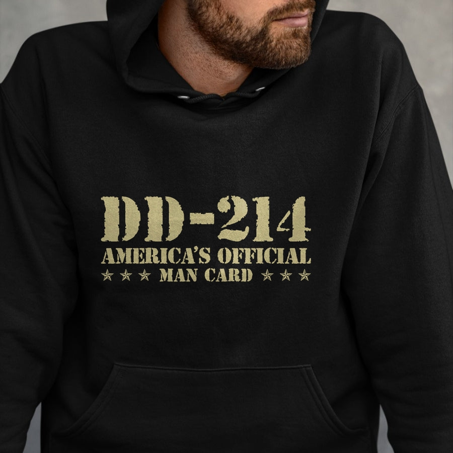 Proud Veteran Shirt, Funny Veteran UnisexT-Shirt/Hoodie/Sweatshirt HLT00 - DD-214 America_s Official Man Card Veteran Day Retro Army T-Shirt