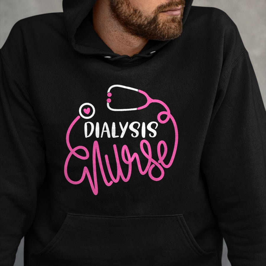 Funny Nurse Shirt, Nurse Unisex T-Shirt/Hoodie/Sweatshirt HLT00 - Dialysis Nurse Funny nephrology nursing Department Nurse T-Shirt