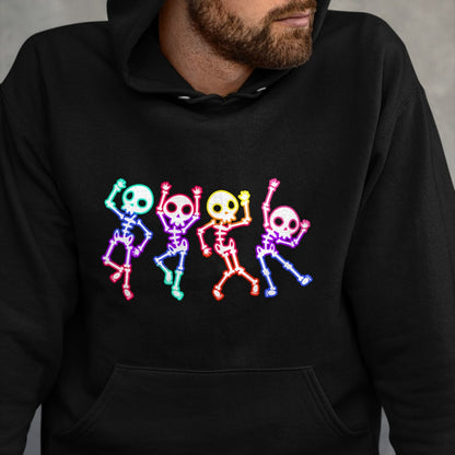 Best Thanksgiving Family Shirt , Funny Thanksgiving UnisexT-Shirt/Hoodie/Sweatshirt HLT00 - Glow in The Halloween Night Skeleton Funny Dancing Skeleton T-Shirt