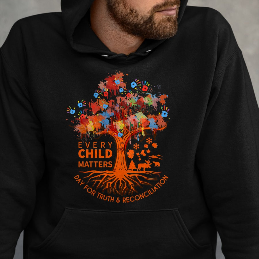Native American T-Shirts, Vintage Native American Unisex T-Shirt/Hoodie/Sweatshirt HLT00 - Orange Unity Day Native American Every Child