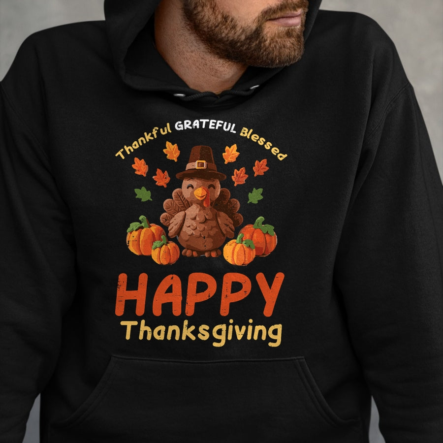 Best Thanksgiving Family Shirt , Funny Thanksgiving UnisexT-Shirt/Hoodie/Sweatshirt HLT00 - Happy Thanksgiving Turkey Coquette Thankful Fall Women Girl T-Shirt