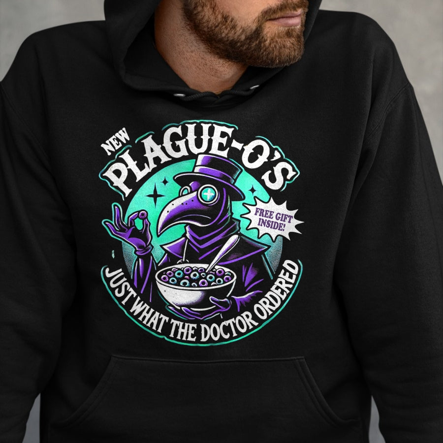 Best Doctor Shirt, Funny Doctor UnisexT-Shirt/Hoodie/Sweatshirt HLT00 - Plague Doctor Shirt Cereal Parody Plague O's Plague Doctor T-Shirt