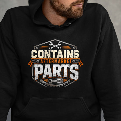 Best Mechanic Life Shirt, Funny Mechanic UnisexT-Shirt/Hoodie/Sweatshirt HLT00 - Contains Aftermarket Parts Vintage Distressed Mechanic Badge T-Shirt