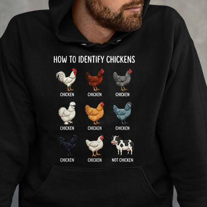 Best Farmer Life Shirt, Funny Farmer UnisexT-Shirt/Hoodie/Sweatshirt HLT00 - How to Identify Chickens T-Shirt