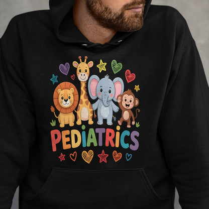 Best Doctor Shirt, Funny Doctor UnisexT-Shirt/Hoodie/Sweatshirt HLT00 - Pediatrics Jungle Animals Pediatric Nurse Doctor T-Shirt